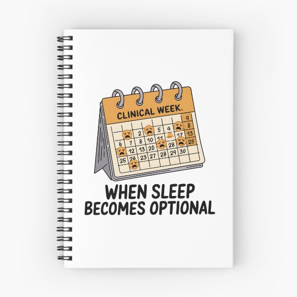 Item preview, Clinical Week: When Sleep Becomes Optional | Funny Student Nurse Life  designed and sold by CuteDesignables.