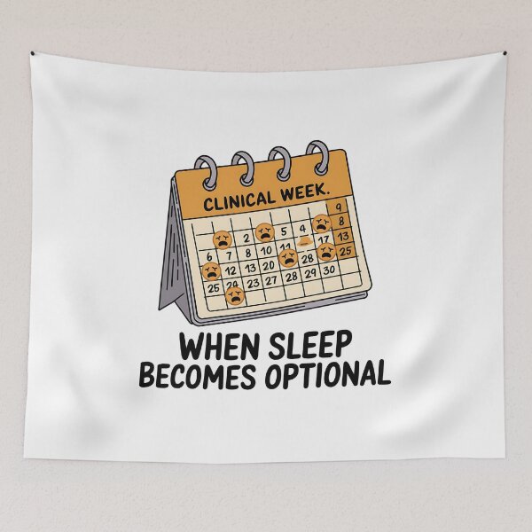 Item preview, Clinical Week: When Sleep Becomes Optional | Funny Student Nurse Life  designed and sold by CuteDesignables.