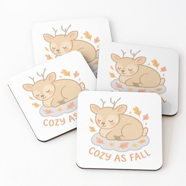 Item preview, Cozy As Fall – Cute Autumn Deer Design / Woodland Animal Vinyl Decal designed and sold by FurEver Graphics.