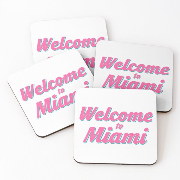 Item preview, Welcome to Miami – Pink Tropical Summer Vibes Design designed and sold by BobaBunny76.