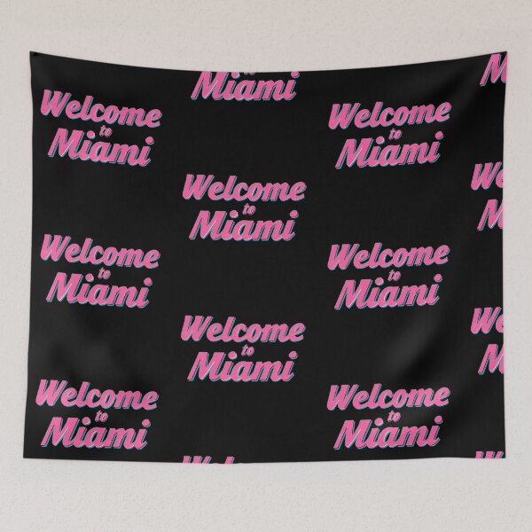 Item preview, Welcome to Miami – Pink Tropical Summer Vibes Design designed and sold by BobaBunny76.