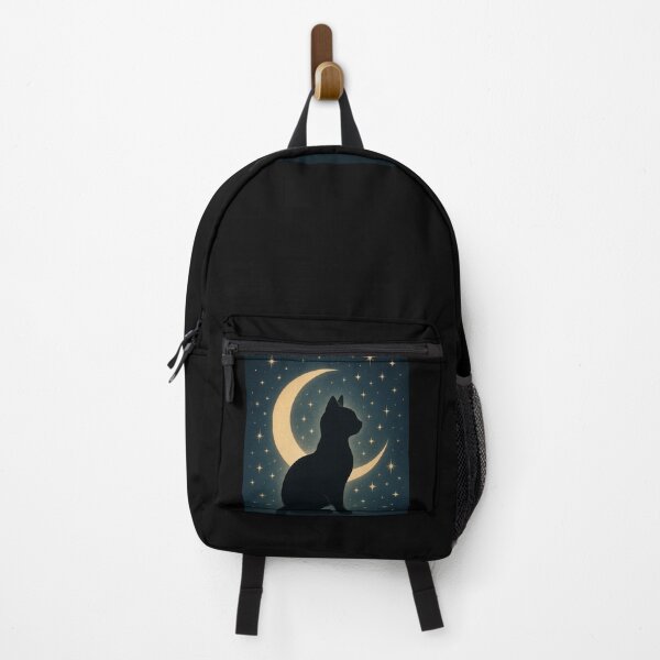 Item preview, "Celestial Cat Moon Stars - Mystical Pet Art" designed and sold by Striklet.