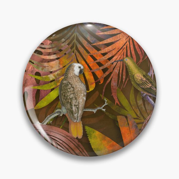 Item preview, Parrots In The Mystic Autumn Jungle  designed and sold by artsandsoul.