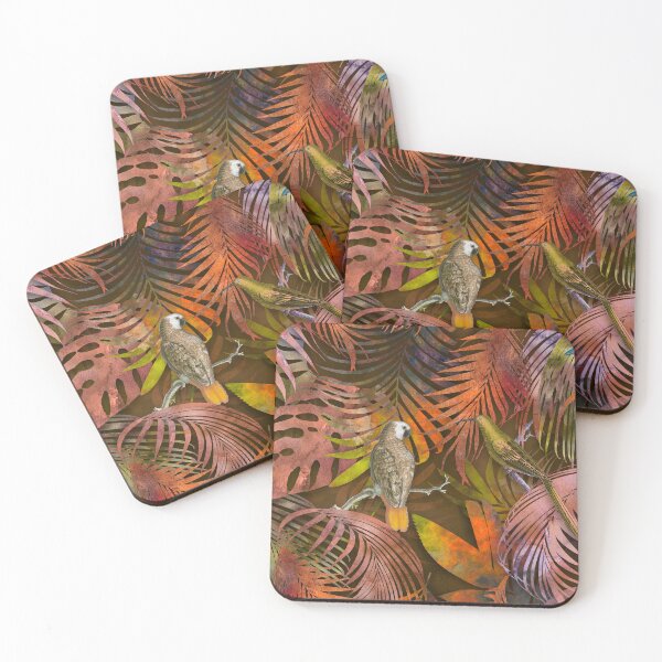 Item preview, Parrots In The Mystic Autumn Jungle  designed and sold by artsandsoul.