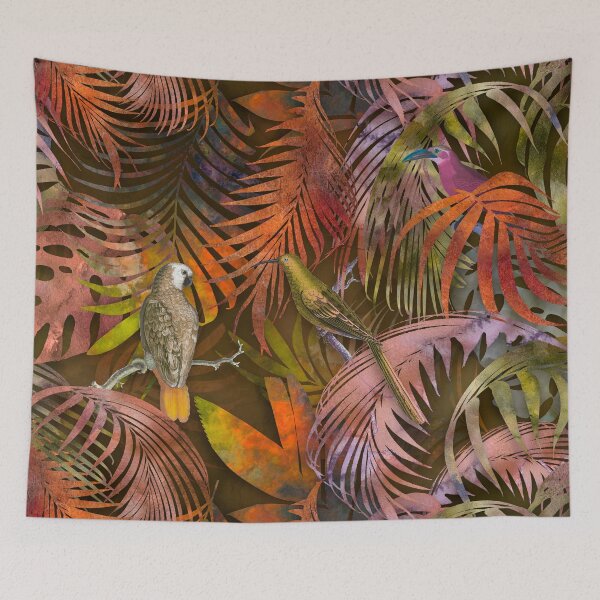 Item preview, Parrots In The Mystic Autumn Jungle  designed and sold by artsandsoul.