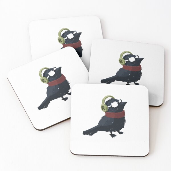 Item preview, Raven Rave designed and sold by Cute & Funny Hand-Drawn Prints | Happy Doodle Friends Shop.