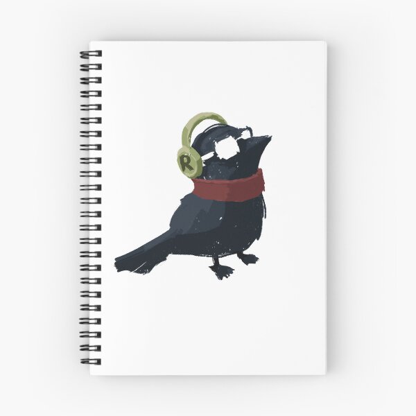 Item preview, Raven Rave designed and sold by Cute & Funny Hand-Drawn Prints | Happy Doodle Friends Shop.