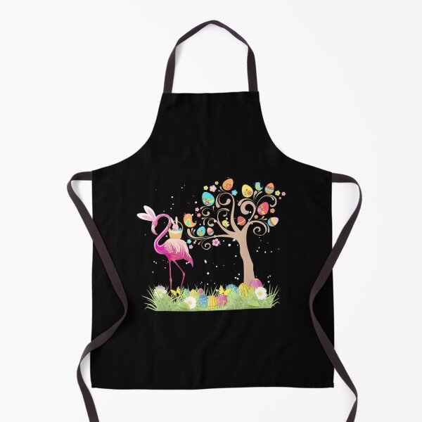 Item preview, Whimsical Easter Flamingo Bunny Ears & Egg Tree Design designed and sold by LeannaCastej.