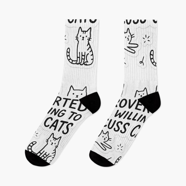 Item preview, Introverted but willing to discuss cats designed and sold by GraceSerene.