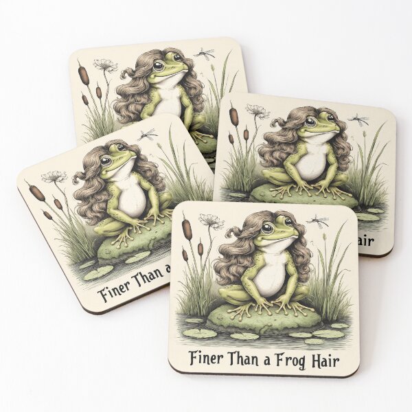 Item preview, Finer Than a Frog Hair Frog Design | Cute Appalachian Saying Art designed and sold by JonHale.