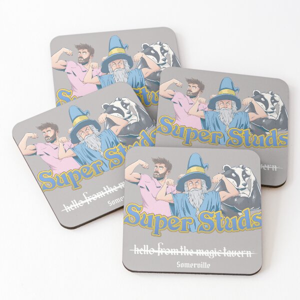Item preview, Super Studs: Strong Man, Wizard & Badger Flexing designed and sold by Jennie4Briant.