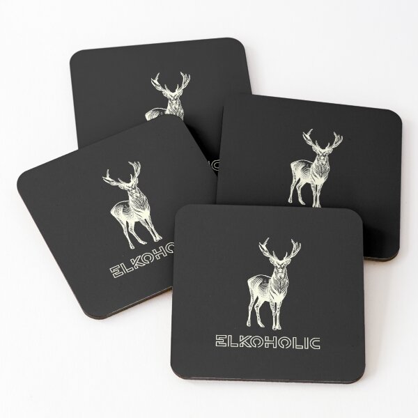 Item preview, Elkoholic Elk Logo – Outdoor, Hunting, and Wildlife Apparel Design designed and sold by ldjcustomdesign.
