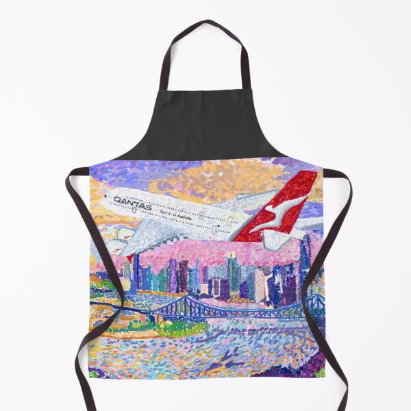 Item preview, Qantas A380 flying over Brisbane city ft Story Bridge designed and sold by Toby Evans.