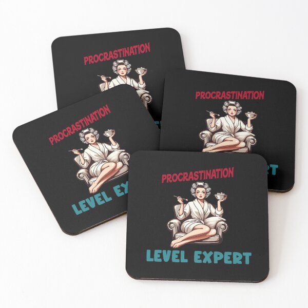 Item preview, Procrastination Level Expert – Funny Lazy Humor Design designed and sold by Maggiepeshop.