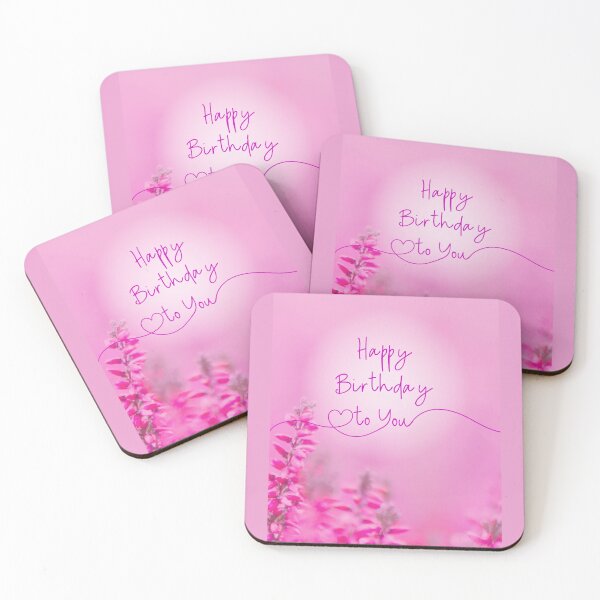 Item preview, HAPPY BIRTHDAY CARD, FLORAL, PINK, WILD FLOWERS designed and sold by AASparksDesigns.