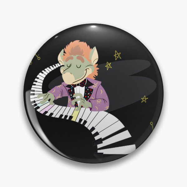 Item preview, Retro Green Alien Pianist - Cosmic Tunes & Stellar Style designed and sold by CozyCafete.