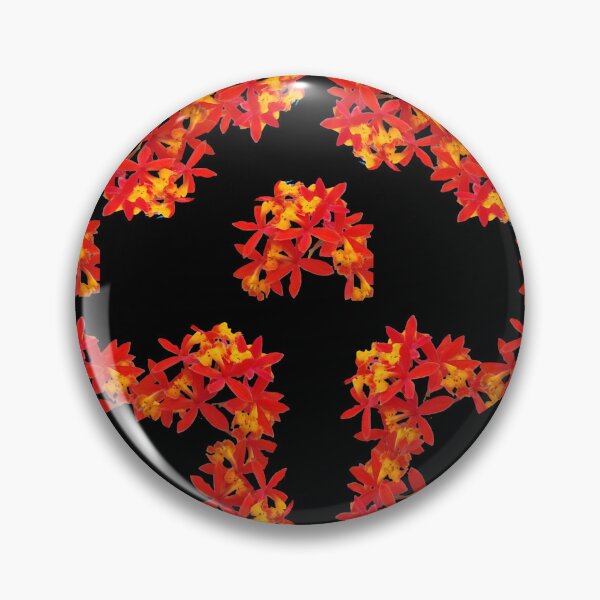 Item preview,  Midnight Bloom: Scarlet Orchids on Black designed and sold by SheFriendly143.