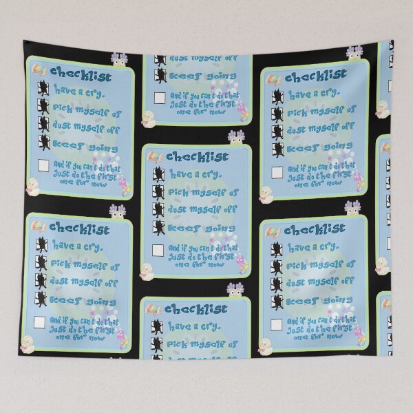 Item preview, Emotional Wellbeing Checklist: Have A Cry, Pick Up, Keep Going designed and sold by CozyCafete.