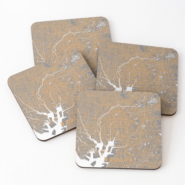 Item preview, Nagoya City Map of Japan  - Bauhaus designed and sold by deMAP.
