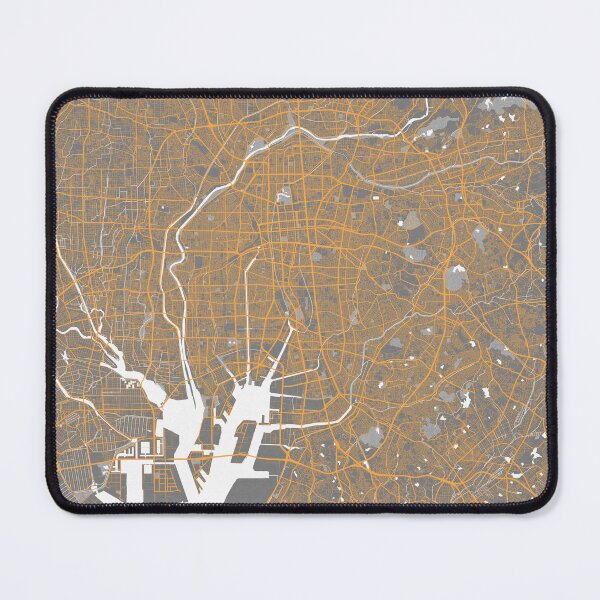 Item preview, Nagoya City Map of Japan - Bauhaus designed and sold by deMAP.