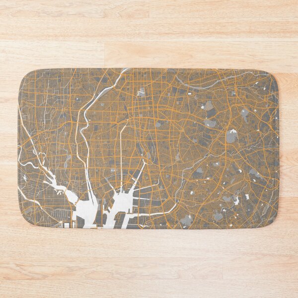 Item preview, Nagoya City Map of Japan  - Bauhaus designed and sold by deMAP.