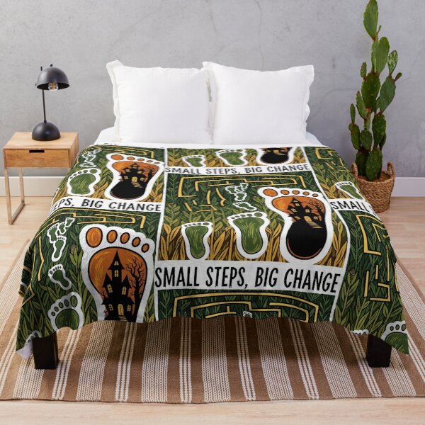 Item preview, Footprints of Transformation in a Halloween Landscape designed and sold by SplashTastic.