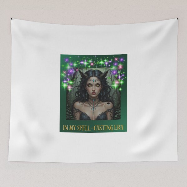 Item preview, Witchy, Ethereal, Beautiful Deep Green and Purple art- In my spell casting era designed and sold by KimmiesColors.