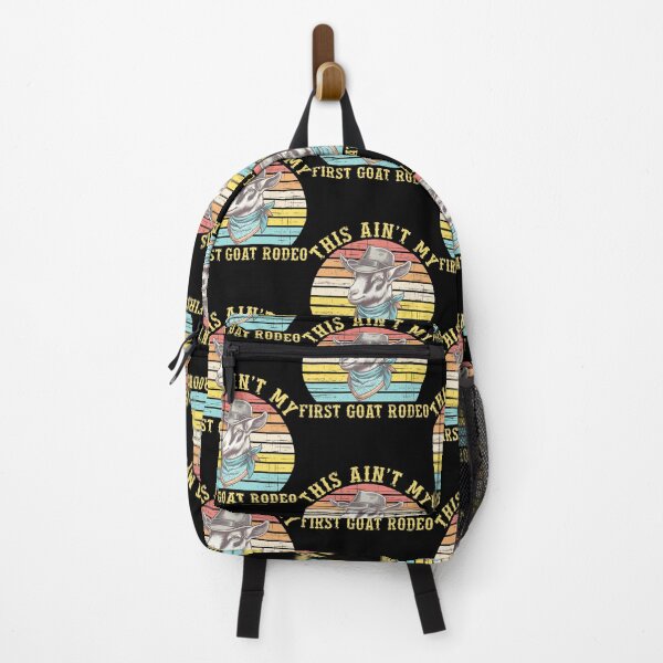 Item preview, This Ain't My First Goat Rodeo - Funny Cowboy Goat Retro Design designed and sold by Jennie4Briant.