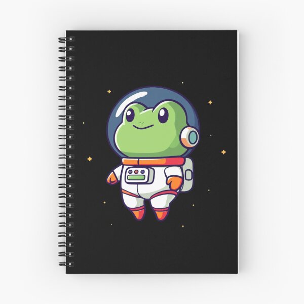 Item preview, Cute Chibi Frog Astronaut in Space – Kawaii Frog Vector Art designed and sold by ColorSplash123.
