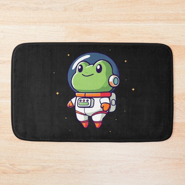 Item preview, Cute Chibi Frog Astronaut in Space – Kawaii Frog Vector Art designed and sold by ColorSplash123.