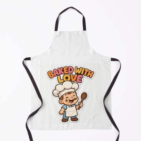 Item preview, Baked with love sticker /label designed and sold by Nicoleen1973.
