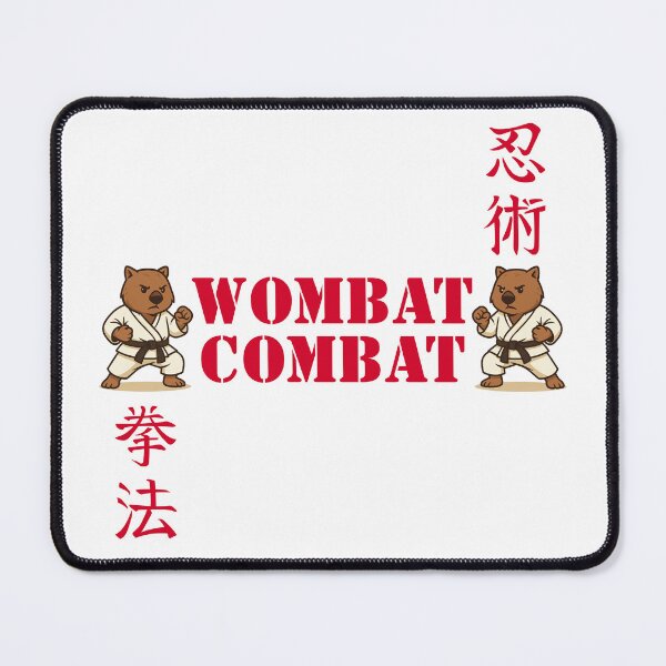 Item preview, Wombat Combat Martial Arts Australian Animal designed and sold by pUNKnown.