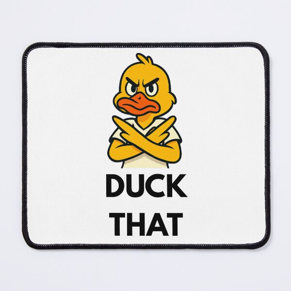 Item preview, Duck That Sticker – Funny Meme Angry Duck Design designed and sold by CozyCloudz.