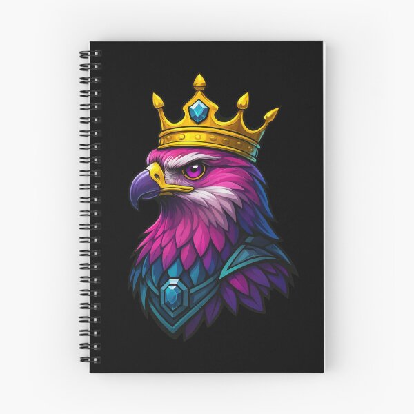 Item preview, Regal Majestic Eagle King Wearing Golden Crown and Gemmed Armor in Vibrant Fantasy Style Powerful Royal Bird Illustration designed and sold by Mimoshi ⭐⭐⭐⭐⭐.