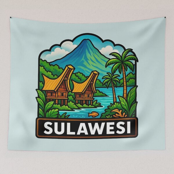 Item preview, Sulawesi — Toraja Culture & Indonesia Island Adventure designed and sold by Myra365Art.