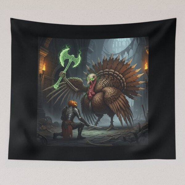 Item preview, The Knight's Last Stand Against the Monstrous Fowl designed and sold by SplashTastic.