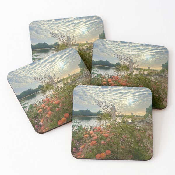 Item preview, The Serpentine London. Sunrise with a Mackerel Sky designed and sold by The Running London Photographer.