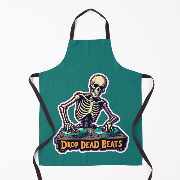 Item preview, Funny Skeleton DJ Drop Dead Beats Halloween designed and sold by HasHs.