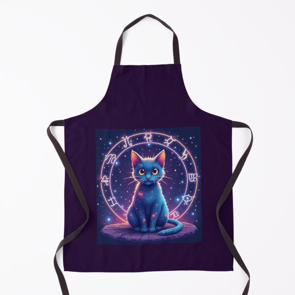 Item preview, A cat in glowing zodiac circle designed and sold by catlovers2025.