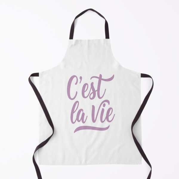 Item preview, The phrase "C'est la vie" in a soft lavender delicate script font.  designed and sold by Campus Charm.