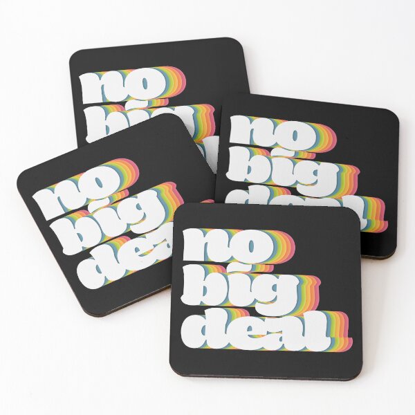 Item preview, No Big Deal — Retro Rainbow Typography designed and sold by Neutral Territory.