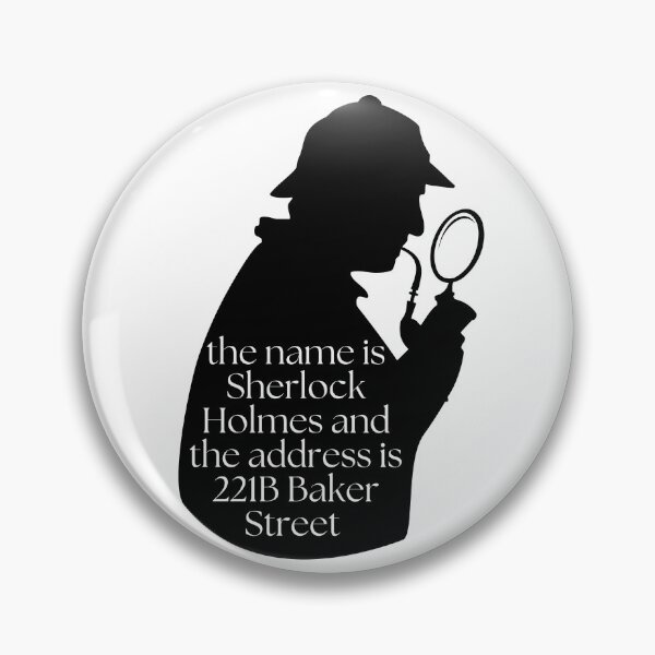 Item preview, Sherlock Holmes 221B Baker Street Design designed and sold by eggface.sandwich.