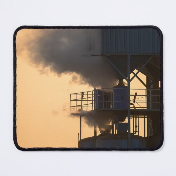 Item preview, Factory with Smoke Rising, Industrial Landscape Photography Design designed and sold by Shaheer-WallArt.