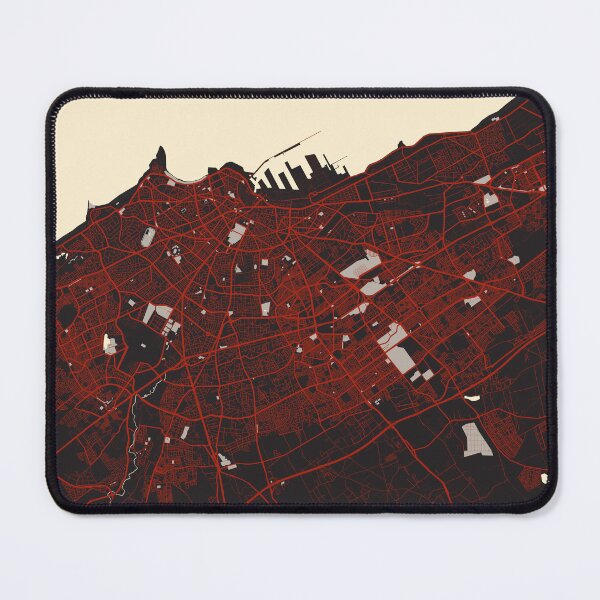 Item preview, Casablanca City Map of Morocco - Vector designed and sold by deMAP.