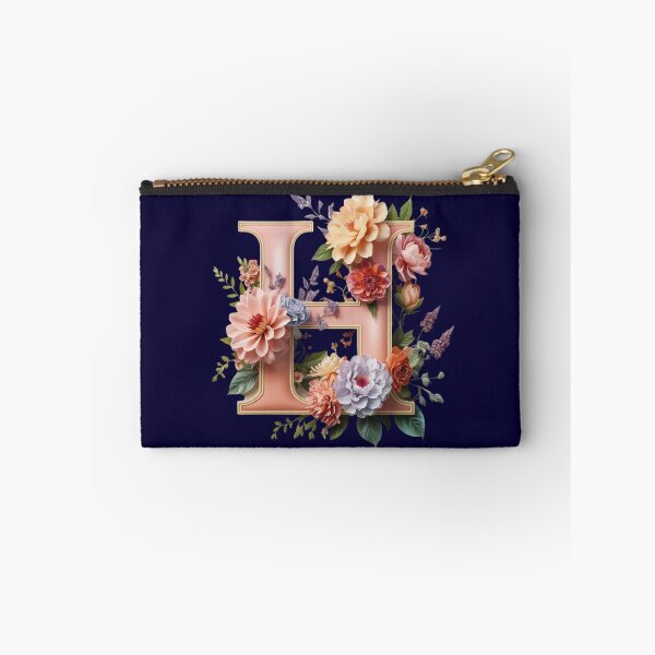 Artikelvorschau, Elegantes florales Monogramm Buchstabe H – Botanischer Anfangsbuchstabe mit Pfingstrosen, Rosen und Dahlien | Personalisiertes Geschenk & feminines Dekor entworfen und verkauft von AmenAlways.