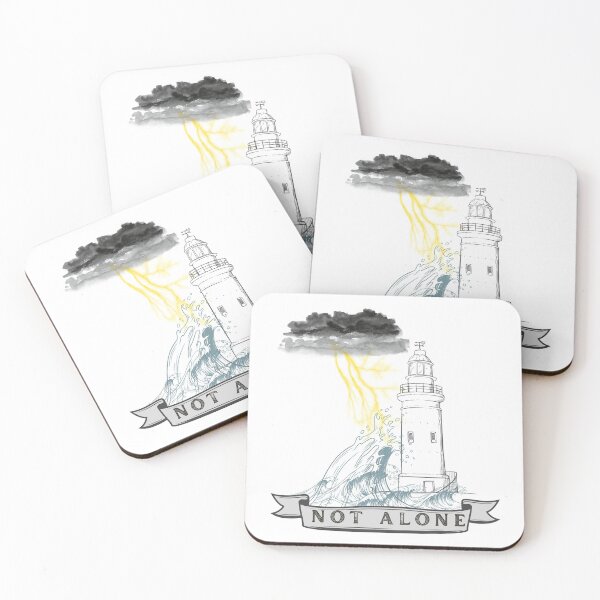 Item preview, Through the Storms I Am Not Alone – Psalm 23:4, Isaiah 43:2 & Psalm 27:1 Minimalist Christian Faith Design designed and sold by threesixteenau.