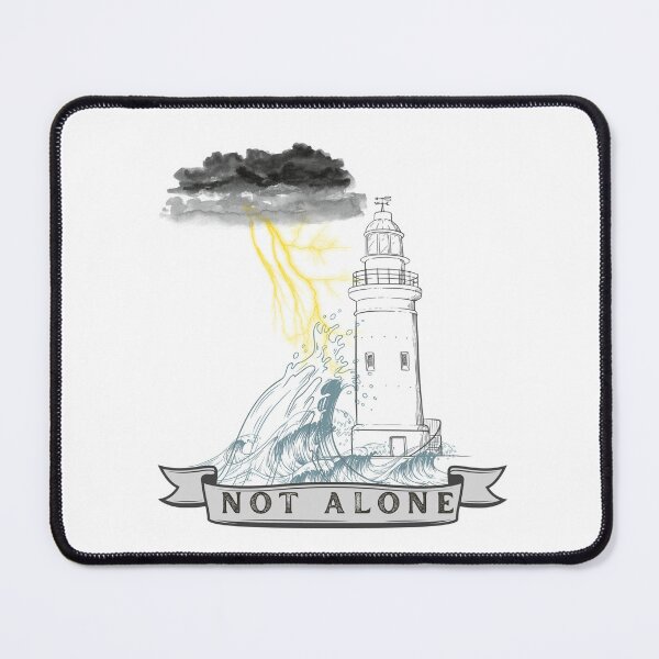 Item preview, Through the Storms I Am Not Alone – Psalm 23:4, Isaiah 43:2 & Psalm 27:1 Minimalist Christian Faith Design designed and sold by threesixteenau.
