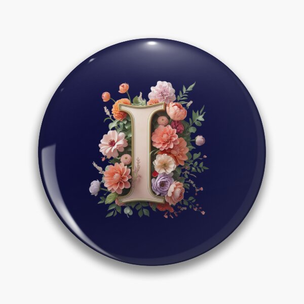 Item preview,  Elegant Floral Monogram Letter I – Botanical Initial with Peonies, Roses & Dahlias | Personalized Gift & Feminine Decor designed and sold by AmenAlways.