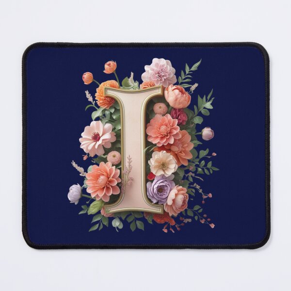 Item preview, Elegant Floral Monogram Letter I – Botanical Initial with Peonies, Roses & Dahlias | Personalized Gift & Feminine Decor designed and sold by AmenAlways.