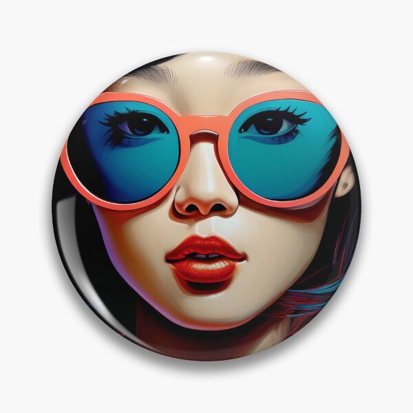 Artikelvorschau, Sunny Girl mit Sonnenbrille, Sunny Girl trägt Sonnenbrille, Sunspecs, Sunnies entworfen und verkauft von CharlottePlaceArt.